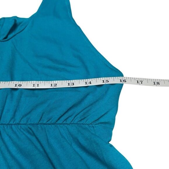 Old Navy Turquoise Wide Strap Babydoll Halter Top - Picture 4 of 6